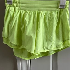 Lululemon Hotty Hot Women’s Neon Green Athletic Shorts